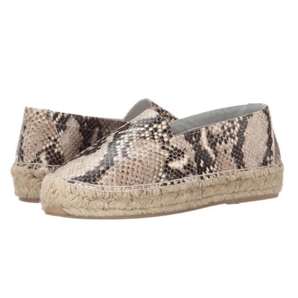 DVF Snakeskin Espadrilles Tan flats Womens size 38